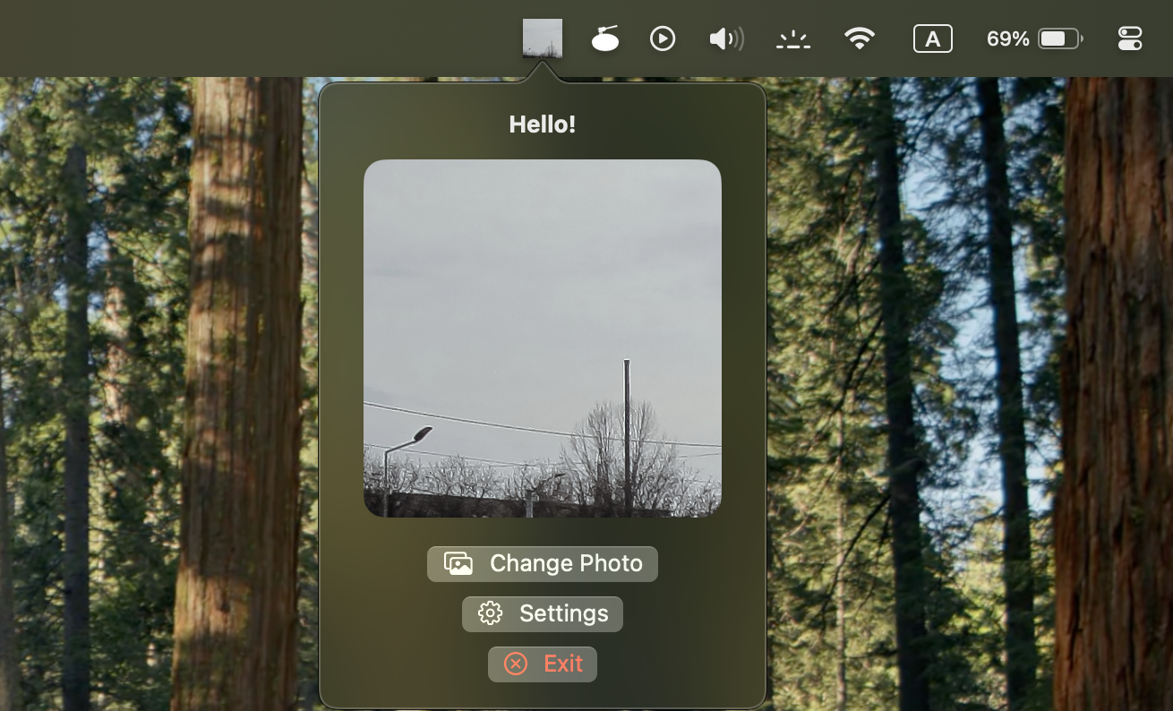 Main Popup Window